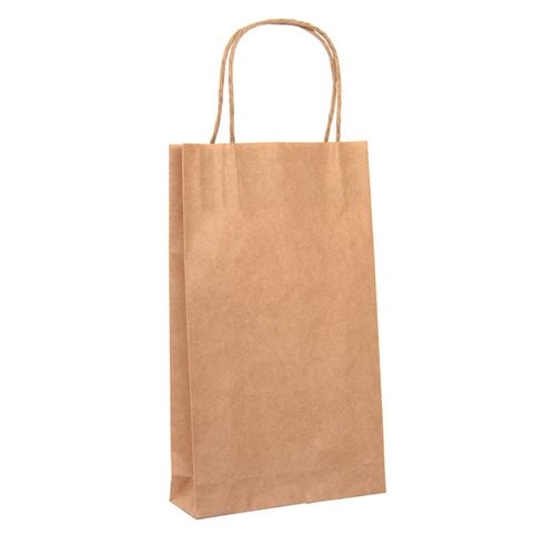 Brown Paper Carry Bags 160x265mm (Qty:50)