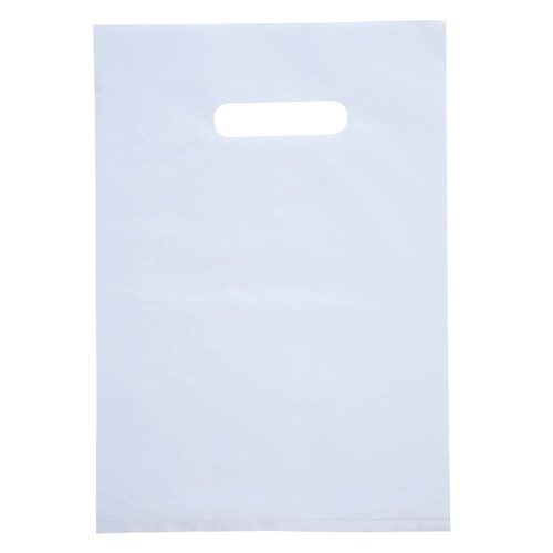 Small White Plastic Carry Bags 210x300mm (Qty:100)