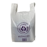 QLD Compliant Extra-Large White Singlet Checkout Bags 320x640mm (Qty:500)