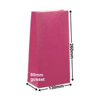 Paper Gift Bags Pink 130x260+80 no handles
