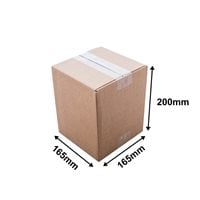 Brown Cardboard Cartons 165x165x200mm (Qty:25)