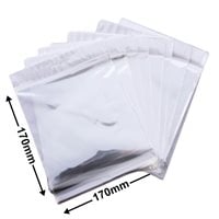 Hangsell Bags with White Headers 170x170mm 35µm (Qty:100)