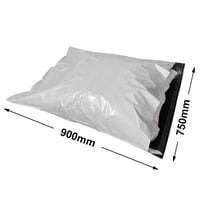 White Courier Air Bags 750x900mm 100% Recycled (Qty:100)