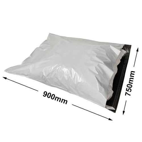 White Courier Air Bags 750x900mm 100% Recycled (Qty:100) - dimensions