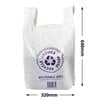 QLD Compliant Extra-Large White Singlet Checkout Bags 320x640mm (Qty:500)
