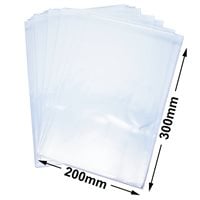 BOPP Peel & Seal Bags + Tape 300x200mm 35µm (Qty:1000)