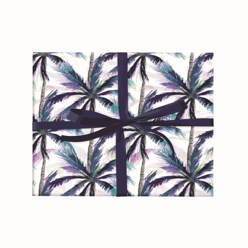 Blue Palms Wrapping Paper Roll - dimensions