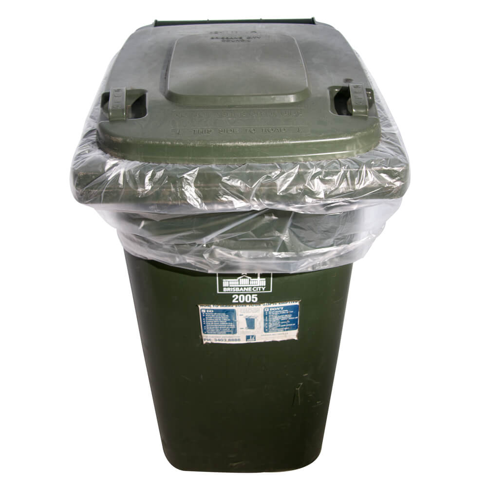 Clear Wheelie Bin Liners 240 litre 1150x1450mm (Qty:200)