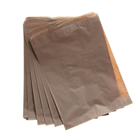 Flat Brown Paper Bags Size 6 235x335mm (Qty:500)