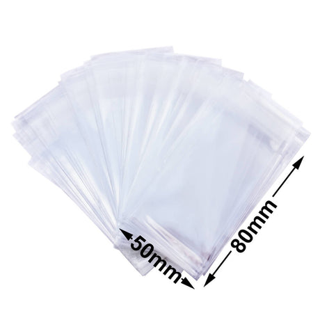 BOPP Peel & Seal Bags + Tape 50x80mm 35µm (Qty:2000)