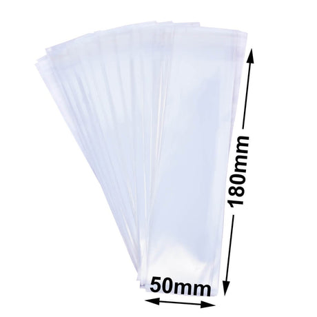 BOPP Peel & Seal Bags + Tape 180x50mm 35µm (Qty:2000)