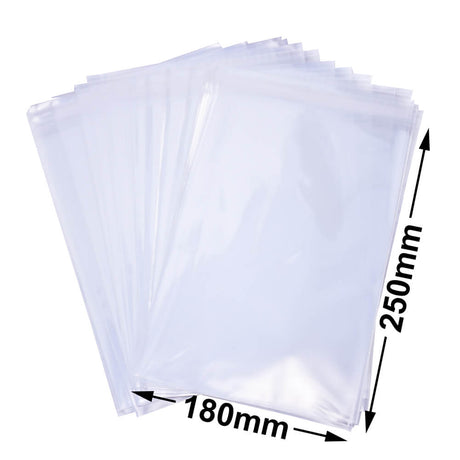 BOPP Peel & Seal Bags + Tape 250x180mm 35µm (Qty:1000)