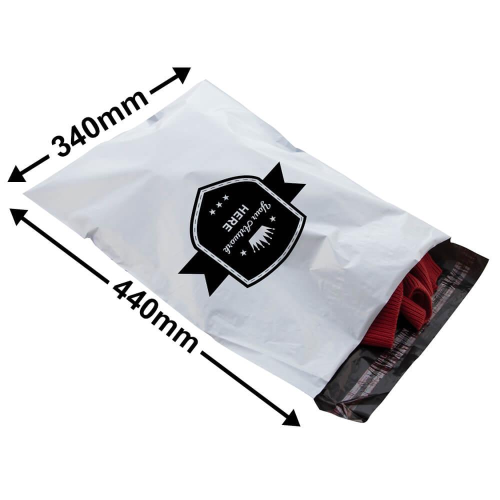 Custom Printed Tamper Proof Courier Bags 440x340mm 1 Colour 1 Side