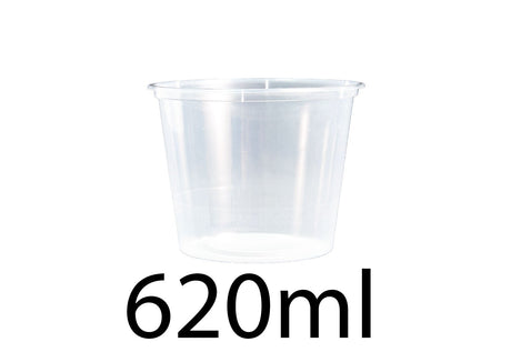 Chanrol clear 620ml round (C25)