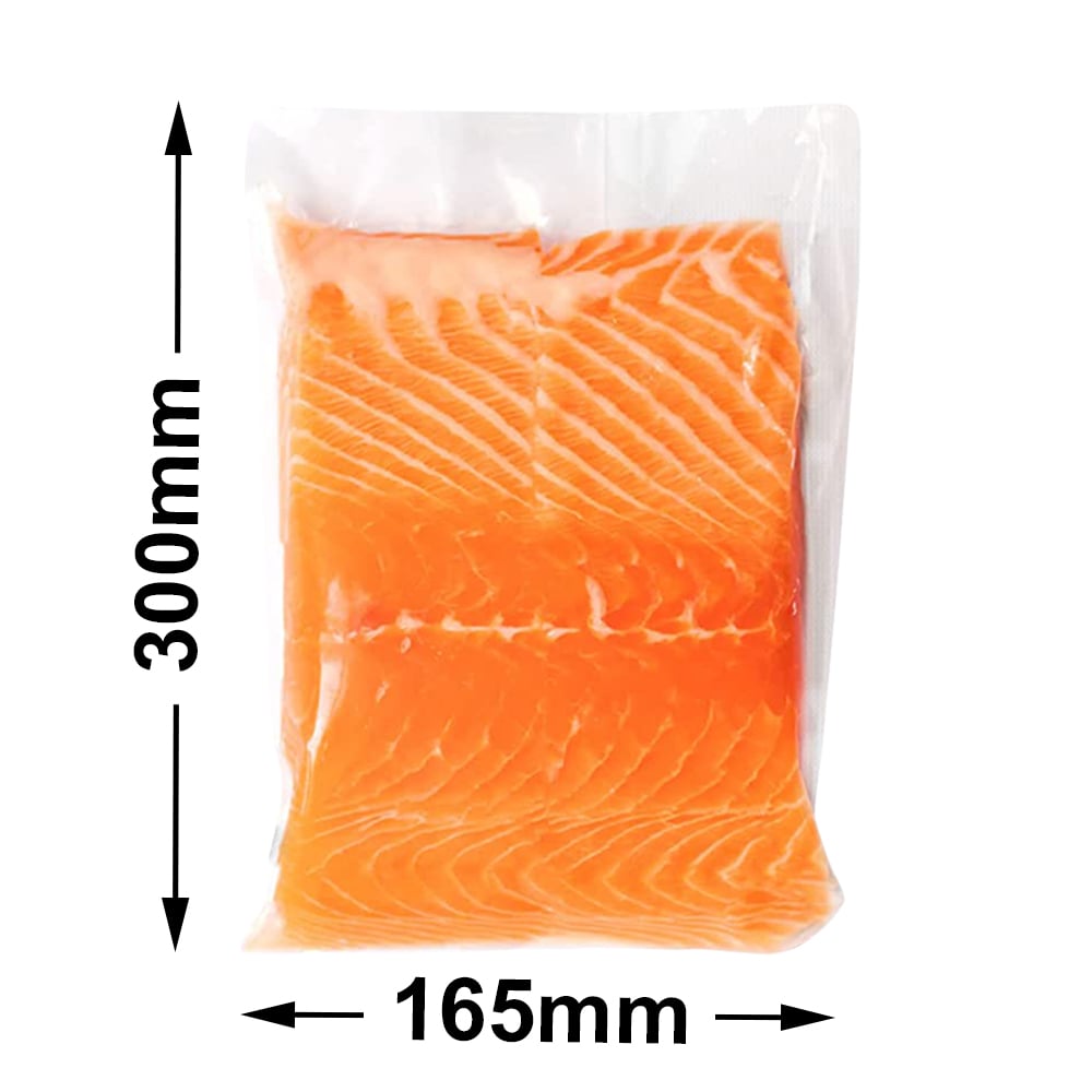 Premium Commercial Vacuum Sealer Bags 300 x 165mm 70µm