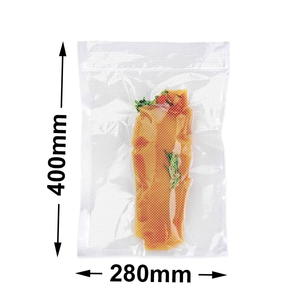 Premium Embossed Vacuum Sealer Bags 400 x 280mm 85µm
