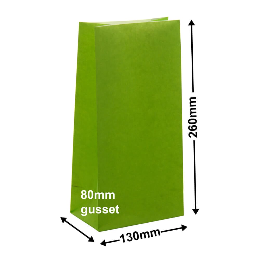 Paper Gift Bags Lime 130x260+80 - no handles