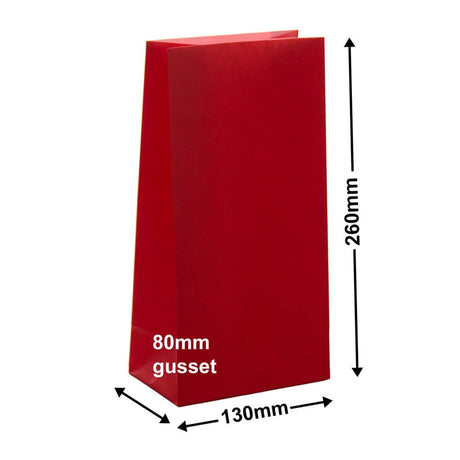 Paper Gift Bags Red 130x260+80 - no handles