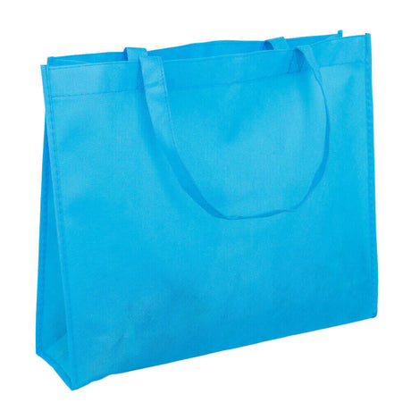 Aqua Blue Reusable NWPP Carry Bags 350x420mm (Qty:50)
