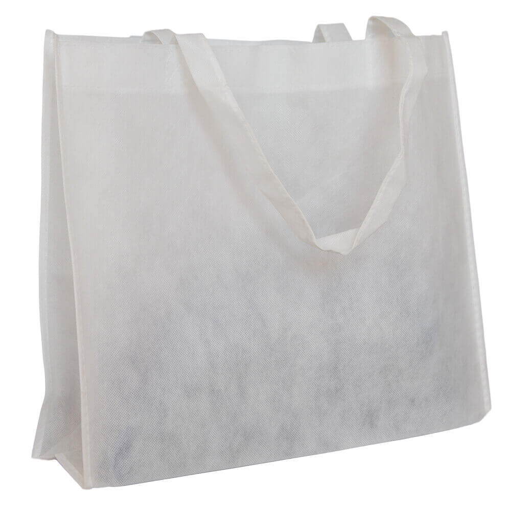 White Reusable NWPP Carry Bags 350x420mm (Qty:50)