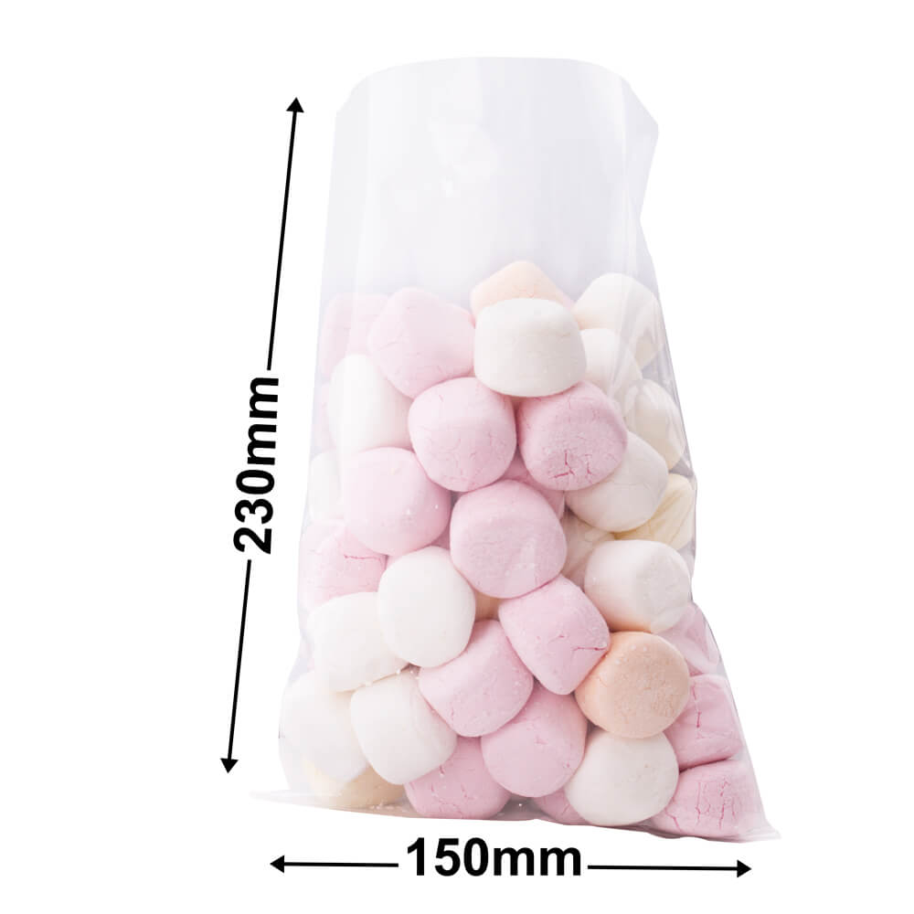 Polypropylene Display Bags 230x150mm 50µm (Qty:1000)