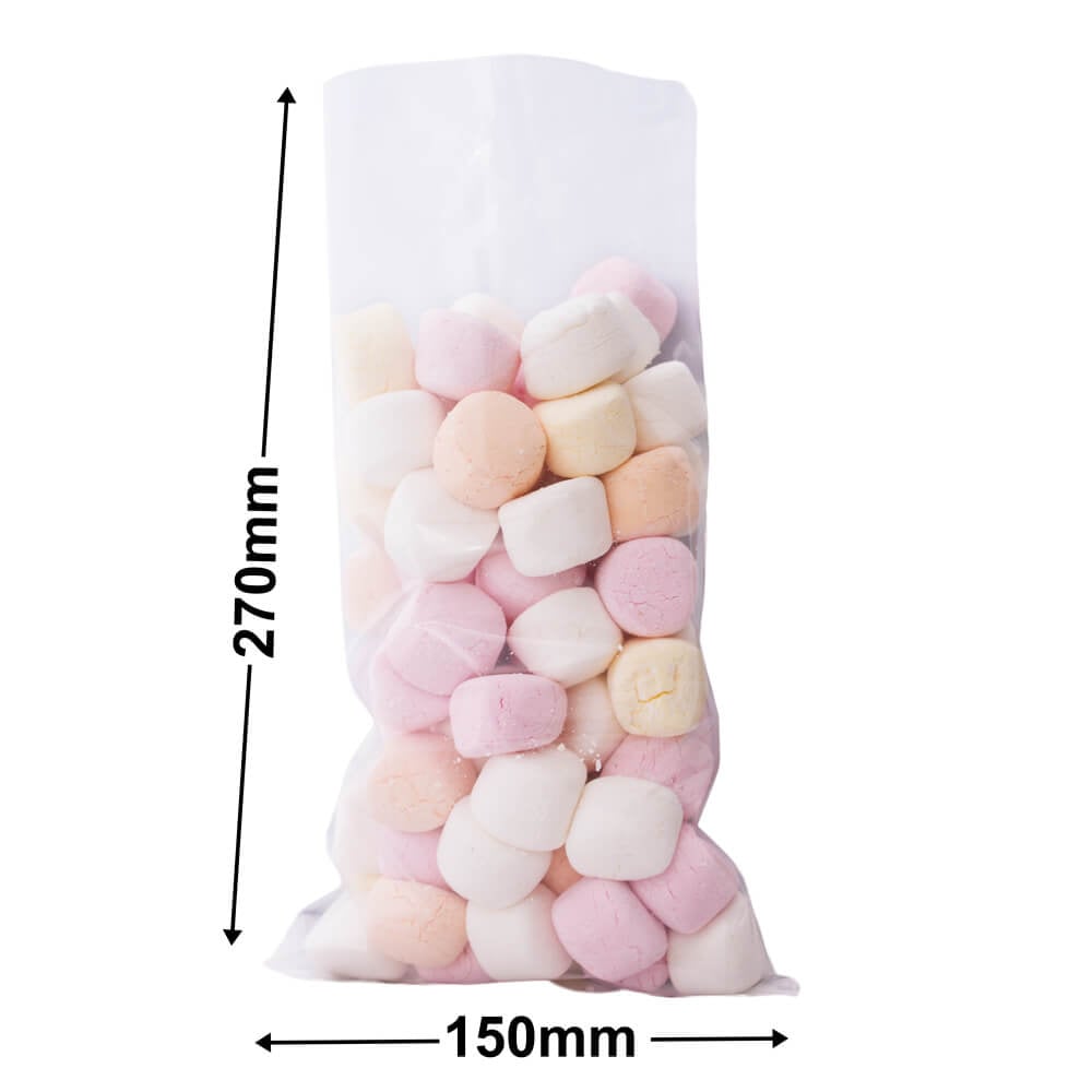 Polypropylene Display Bags 270x150mm 50µm (Qty:1000)