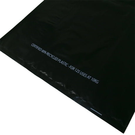 QLD Compliant Large Black Singlet Checkout Bags 300x540mm (Qty:500)