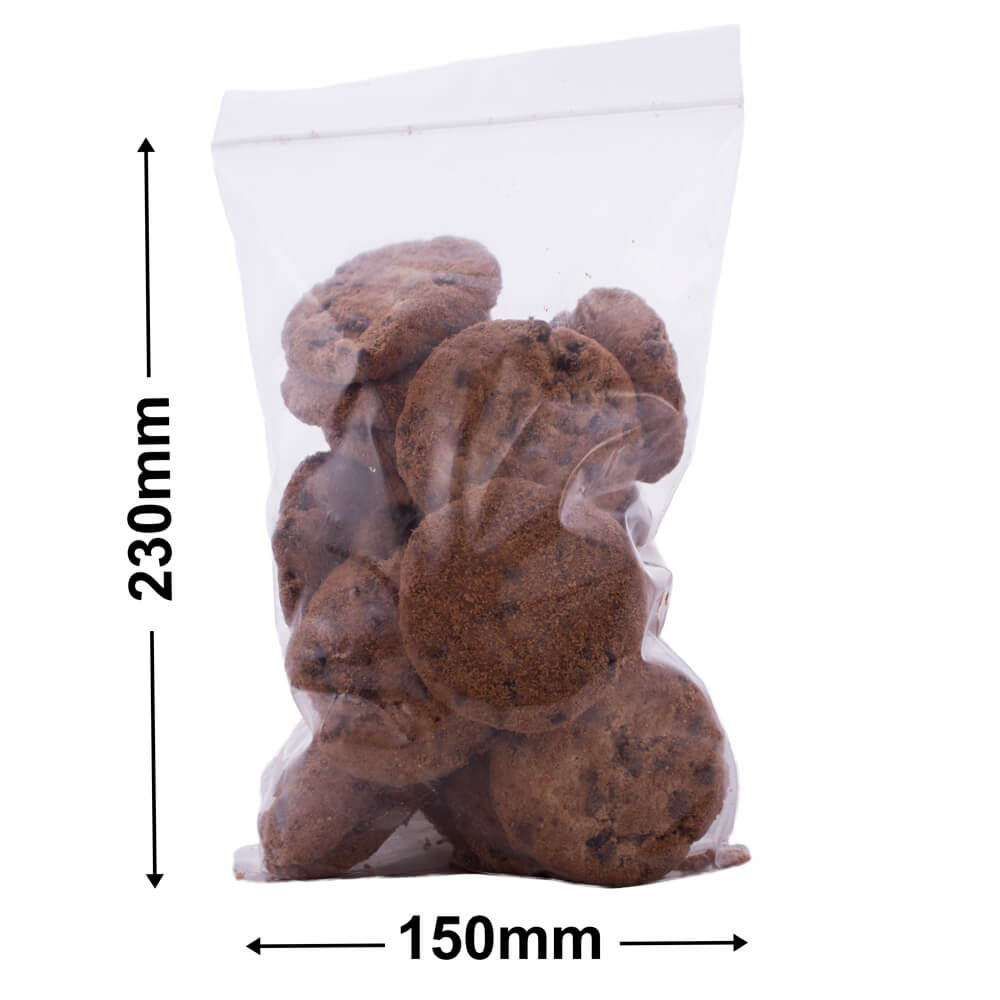 Resealable Press Seal Bags 150x230mm 75µm (Qty:1000)