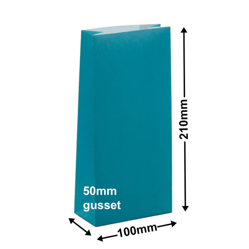 Paper Gift Bags Aqua Blue 100x210+50 - no handles