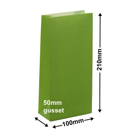 Paper Gift Bags Lime 100x210+50 - no handles