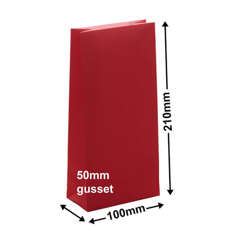 Paper Gift Bags Red 100x210+50 - no handles