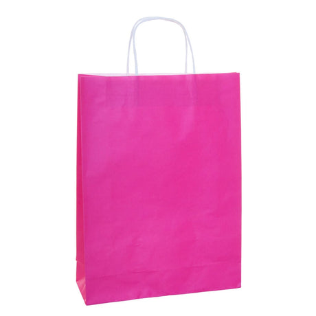 A4 Pink Paper Carry Bags 260x350mm (Qty:250)