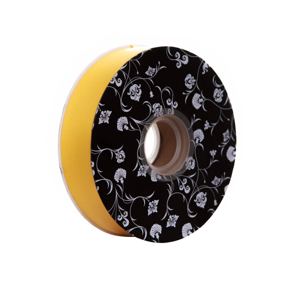 Florist Tear Ribbon Yellow 30mm wide x 90m per roll