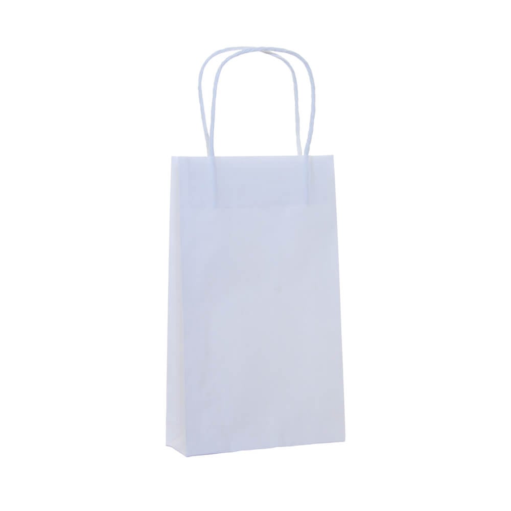 White Paper Carry Bags 160x265mm (Qty:50)