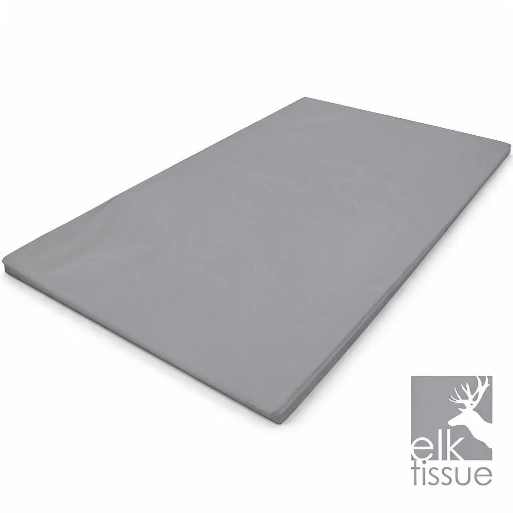 grey tissue paper sheets 500x750mm 17gsm, front view