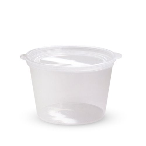 70ml sauce cup with hinged lid