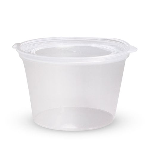 100ml sauce cup with hinged lid