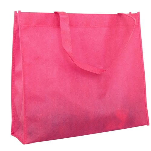 Pink Reusable Non Woven Polypropylene fabric bag