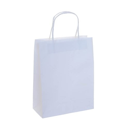 A5 White Paper Carry Bags 200x290mm (Qty:50)