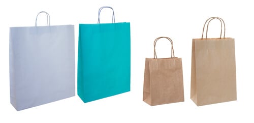 Paper Bags with Twist Handles