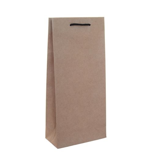 Deluxe Kraft Paper Double Wine Bottle Bags 180x390mm (Qty:100)