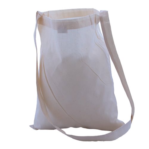 Shoulder Strap Calico Bags 380x300mm | Natural Calico (Qty:50)