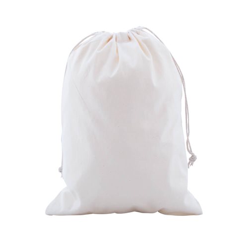 Drawstring Calico Bags 350x250mm | Natural Calico (Qty:50)