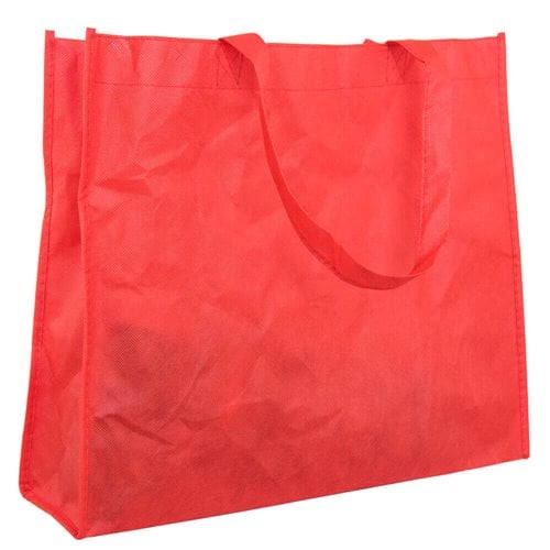 Red Reusable Non Woven Polypropylene fabric bag