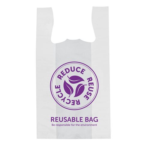 Extra-Large White Singlet Checkout Bags 320x640mm (Qty:500)