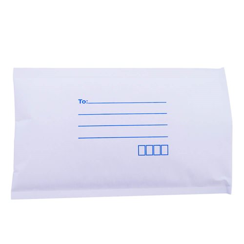 White Paper Mailer Bags Bubblewrap Interior 127x229mm (Qty:300)