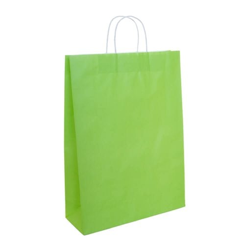 A3 Lime Green Paper Carry Bags 310x420mm (Qty:50)