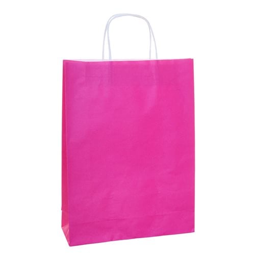 A4 Pink Paper Carry Bags 260x350mm (Qty:50)