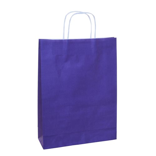 A4 Purple Paper Carry Bags 260x350mm (Qty:50)