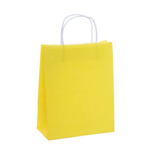 A5 Yellow Paper Carry Bags 200x290mm (Qty:250)